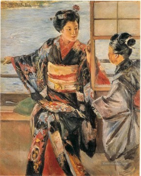  mädchen - Kuroda Seiki Maiko Mädchen 1893 Japanisch Asiatische